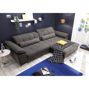 Ecksofa Lilyfield Microfaser - Microfaser Ranu: Steingrau