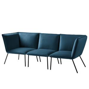 Sofa Dorado (3-Sitzer) Samt - Marineblau