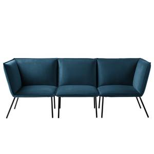 Sofa Dorado (3-Sitzer) Samt - Marineblau