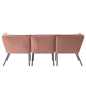 Sofa Dorado (3-Sitzer) Samt - Altrosa