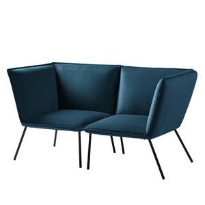 Sofa Dorado (2-Sitzer) Samt - Marineblau