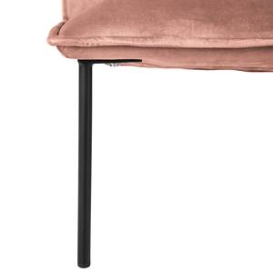 Sofa Dorado (2-Sitzer) Samt - Altrosa