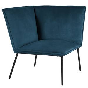 Ecksofa Dorado Samt - Marineblau