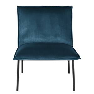 Hoekbank Dorado fluweel - Marineblauw