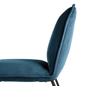 Ecksofa Dorado Samt - Marineblau