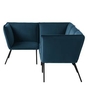 Ecksofa Dorado II Samt - Marineblau