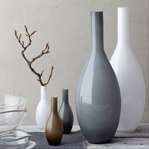 Vase Beauty II Glas - Grau