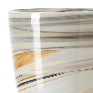 Windlicht Alabastro Glas - Creme marmoriert