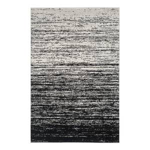 Laagpolig vloerkleed Marius Geweven stof - zwart/wit - 160 x 230 cm