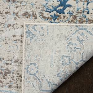 Tapis Janalyn Vintage Tissu - Bleu pétrole - 90 x 150 cm