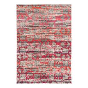 Laagpolig vloerkleed Larissa Geweven stof - roze/grijs - 160 x 230 cm