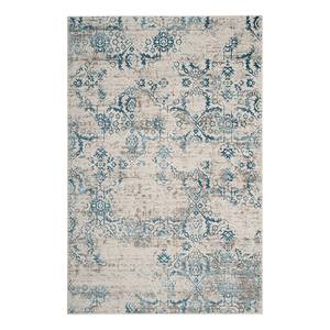 Tapis Janalyn Vintage Tissu - Bleu pétrole - 160 x 230 cm