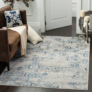 Tapis Janalyn Vintage Tissu - Bleu pétrole - 160 x 230 cm