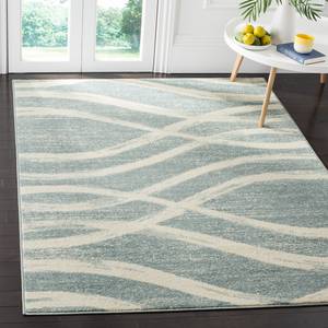 Laagpolig vloerkleed Shea Geweven stof - Mintgrijs - 120 x 180 cm