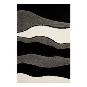 Hoogpolig vloerkleed Bonita Geweven stof - grijs/donkergroen - 200 x 300 cm