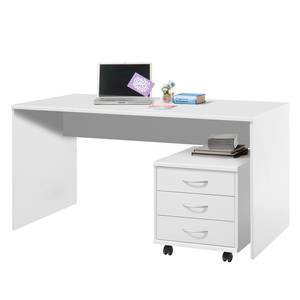 Schreibtisch Longfaye Weiß - Breite: 150 cm