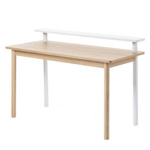 Schreibtisch Bigge Eiche Furnier / Weiß