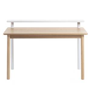 Bureau Bigge Placage chêne / Blanc