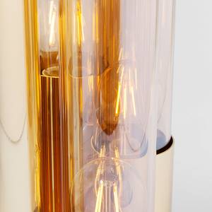 Tischleuchte Pipe I Glas / Edelstahl - 6-flammig