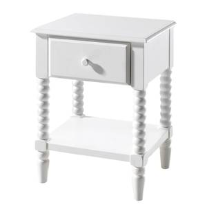 Table de chevet Alana Blanc - Blanc