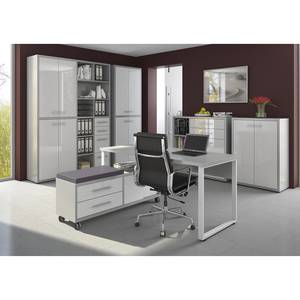 Bureau Set Plus Blanc / Gris platine