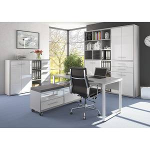 Bureau Set Plus Blanc / Gris platine