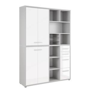 Aktenschrank Set Plus V Farbe - Weiß / Platingrau