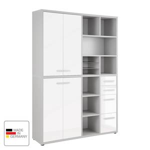 Armoire de bureau Set Plus V Blanc / Gris platine