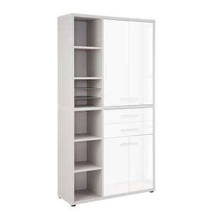 Armoire de bureau Set Plus IV Blanc / Gris platine