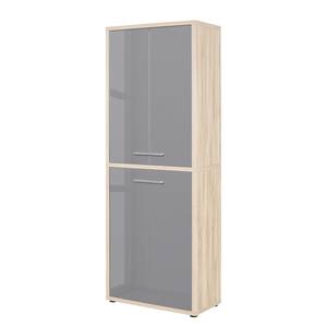 Aktenschrank Set Plus III Farbe - Grau / Eiche Dekor