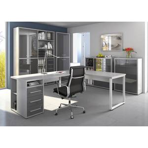 Armoire de bureau Set Plus III Gris / Gris platine