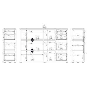 Aktenschrank Set Plus II Farbe - Eiche Dekor