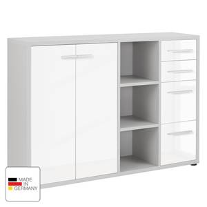 Armoire de bureau Set Plus II Blanc / Gris platine