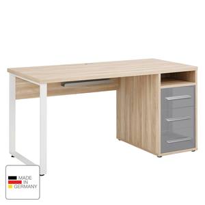 Schreibtisch Set Plus I Farbe - Grau / Eiche Dekor