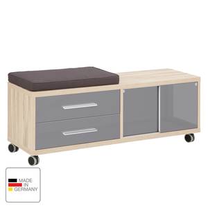 Rollcontainer Set Plus I Grau / Eiche Dekor