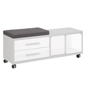 Caisson bureau Set Plus I Blanc / Gris platine