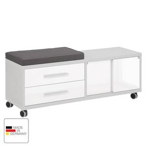 Caisson bureau Set Plus I Blanc / Gris platine