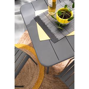 Set da pranzo da giardino Kansas 5 pz. Ferro - Grigio