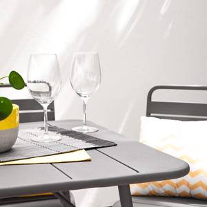 Set da pranzo da giardino Kansas 5 pz. Ferro - Grigio