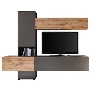 Meuble TV mural Sandkas Anthracite