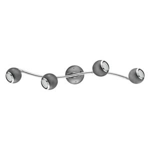 LED-Deckenleuchte Bimeda I Stahl - Silber - Flammenanzahl: 4