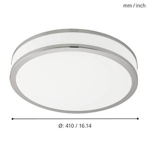 LED-Wandleuchte Palermo II Acrylglas / Stahl - 1-flammig - Durchmesser: 41 cm