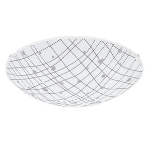 LED-Wandleuchte Vereda Glas / Stahl - 1-flammig - Durchmesser: 32 cm