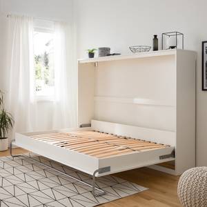 Lit escamotable KiYDOO smart Blanc - 140 x 200cm - Matelas à ressorts Bonnell