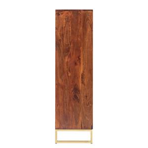 Buffet haut Loga Acacia massif / Fer - Acacia brun