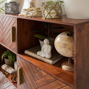 Credenza LOGA Acacia Massello / Ferro - Acacia Marrone