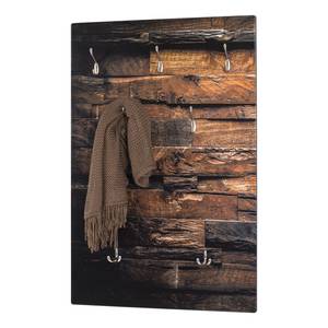 Wandgarderobe Waratah Braun / Silber