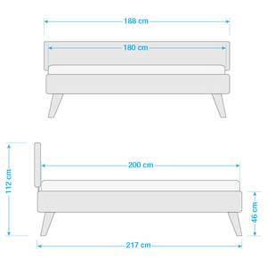 Houten bed Kampala massief moeraseikenhout - 180 x 200cm