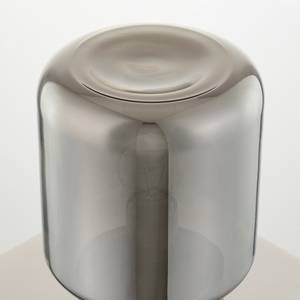 Tischleuchte Tyl II Glas / Eisen - 1-flammig - Silber - Breite: 18 cm