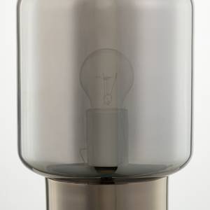 Lampe Tyl II Verre / Fer - 1 ampoule - Argenté - Largeur : 18 cm